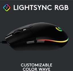 Logitech G203 LIGHTSYNC - Bedrade Gaming Muis - RGB verlichting - Zwart — thumbnail 21