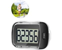 Proskill Stappenteller met Clip - Eenvoudige activity tracker - Broekzak -Geschikt voor dames, heren & kinderen - Wandelen & fitness