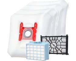 2x filter en 4x stofzuigerzakken set geschikt voor Bosch Series 6 en Move On BGL35MON en BGL35MOV - Vervangt G ALL, BBZ156HF en BBZ02MPF 00579421 00576833 - Stofzak, Motor en HEPA filter