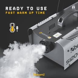 Rookmachine - Beamz S1200 MKII rookmachine 1200W met timer en regelbare output — thumbnail 2