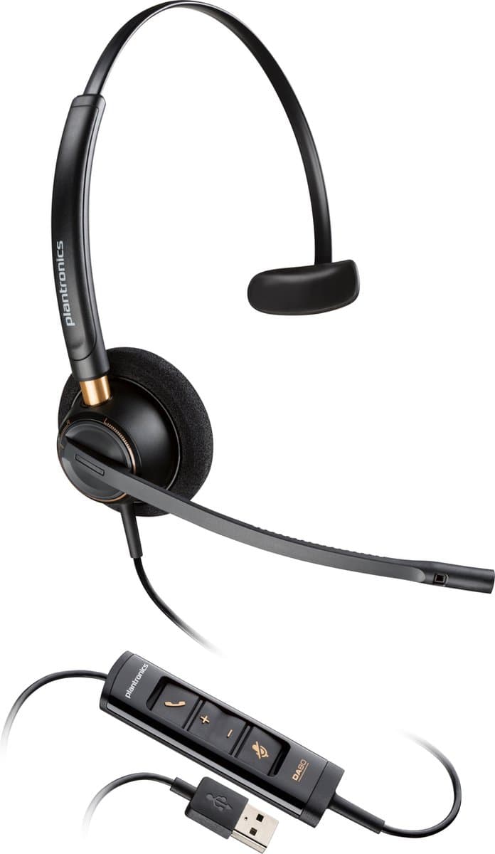 HP Poly EncorePro 515 Microsoft Teams Certified Monoaural met USB-A Headset — afbeelding 1