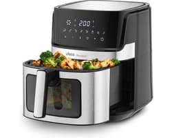 Ufesa 72805716 friteuse Enkel 6,5 l Vrijstaand Heteluchtfriteuse Zwart, Roestvrijstaal