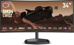 Cooler Master GM34-CWQ2 34" Curved Gaming Monitor - 1500R UWQHD (3440x1440), 165Hz, 0.5ms MPRT, VA Panel, FreeSync Premium, 95% DCI-P3 Quantum Dot — thumbnail 1