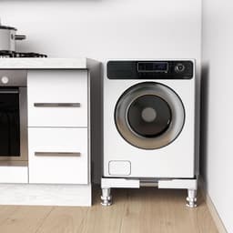 Wasmachine basis Verstelbare wasmachine basis voor wasmachine, droger en koelkast, wasmachine basis Draaglast Max 200 kg, Verstelbare breedte 45-65 cm, Hoogte 10-12 cm — thumbnail 3