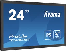 Iiyama TF2438MSC-B1 60,5 cm 10-punts optisch gebonden PCAP open frame led-aanraakmonitor met IPS-paneel, rand-tot-rand glas, anti-vingerafdrukcoating en metalen behuizing, 600 cd/m², full HD, zwart — thumbnail 1