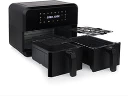 Princess Double Basket Airfryer 182068 - Dubbele Airfryer - 8 liter - 2 manden - XXL - 8 programma’s - 2400W - Dubbele heteluchtfriteuse - Touchscreen - Zwart - 80 °C tot 220°C - Sync functie — thumbnail 16