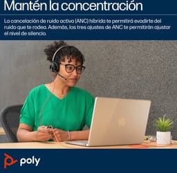HP Poly Blackwire C8225-M – On-ear headset – Kabel – Stereo – Zwart – Noise Cancelling – Volumeregeling – Microfoon uitscha — thumbnail 5