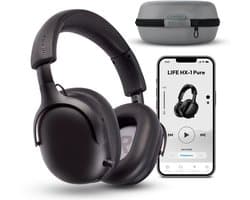 MEDION Over Ear koptelefoon HX-1 Pure (Bluetooth, draadloos, tot 100 u batterijduur, spatwaterdicht IPX4), zwart
