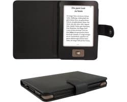 E-reader Hoes - Boekhoes Beschermhoes - Veilig Lezen - Magnetische Sluiting - 18 cm - Zwart