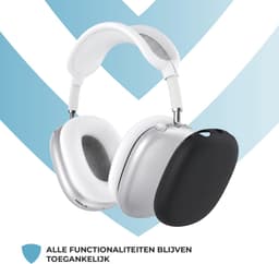 Shieldcase Beschermset geschikt voor Apple Airpods Max 1/2 - Siliconen covers / bescherming - 4 delige set - Hoofdband cover - Oorkap Beschermers & Reishoes - 4 in 1 set - Donkerblauw — thumbnail 2