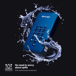 1TB Veilige Externe Harde Schijf met PIN-Beveiliging en Hardwareversleuteling — thumbnail 4