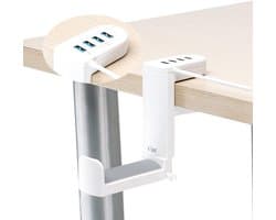 Hoofdtelefoonstandaard met 360 graads Draaibare Haak en USB Hub