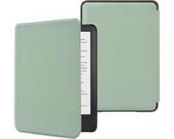 Hoes voor All-New Kindle 6 inch (11e Gen, 2024/2022) - Ultra Dun en Lichtgewicht PU Leer met Auto Slaap/Waak Functie - Agave Groen