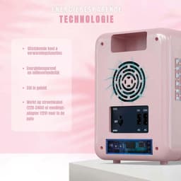DnA® Mini Fridge - Mini koelkast 4L - Skincare & make-up fridge - Mini Koelkasten - Zwart - 23cm x 17cm x 24cm — thumbnail 5