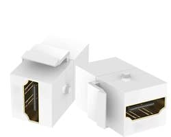 Keystone Koppeling - Verbindingsstuk Adapter - Media Aansluiten - 4K Ondersteuning Gereedschapsloos - 2.9 x 1.6 cm