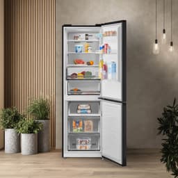 Inventum KV1851B No Frost energiezuinige koel-vriescombinatie - 185cm hoog - 334L - Zeer stil: 35 dB - Superkoelen - Supervriezen - Vrijstaand - Zwart — thumbnail 9
