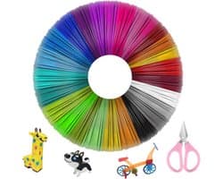 3D Pen Filament Navullingen 1.75mm - 30 Kleuren PLA Set inclusief Schaar
