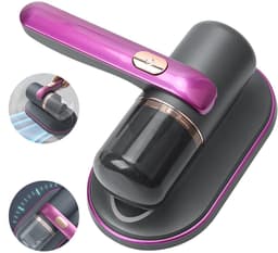 Huisstofmijt Stofzuiger - UV Lamp Sterilisator - Reiniger - Bank & Matras - Tapijt - Meubel & Zetel - Bacterie, Mijt & Schimmel Bestrijder - Zonder Zak - USB-C Opladen - Paars/Grijs — thumbnail 3