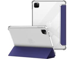 Transparante Beschermhoes voor iPad 11 Inch 2022/2021/2020/2018 met Schokdempende TPU Achterkant - Donkerblauw