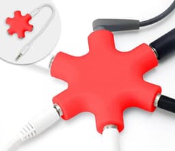 5-Weg Audio Splitter 3,5mm Jack Hoofdtelefoon Splitter voor Meerdere Audio-apparaten — thumbnail 1