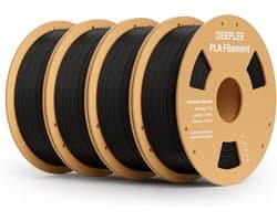 4kg Zwart PLA Filament 1.75mm voor 3D Printer - Maatnauwkeurigheid +/- 0.02 mm