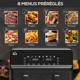 Olievrije Airfryer 8L met 8 Vooraf Ingestelde Programma's - Koken, Braden en Grillen — thumbnail 5