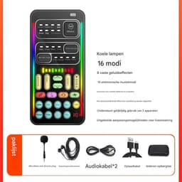 Ynkkvre -Handheld Voice Changer met 8 Stemmodi & 8 Geluidseffecten – Plug & Play Stemvervormer voor Gaming, Streaming en PC/Smartphone (3.5 mm) — thumbnail 1