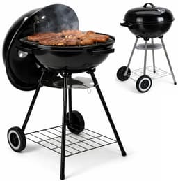 Cheqo® Houtskoolbarbecue - Houtskool Bbq - Kogelbarbecue - Barbecue Op Wielen - Kogelbarbecue Met Deksel - Houtskoolbarbecue Met Deksel - Houtskoolgrill - Tuinbarbecue - Buiten Barbecue - Zwarte Houtskoolbarbecue — thumbnail 4