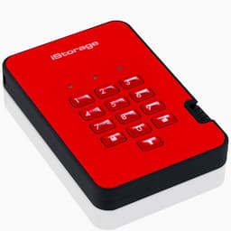 Beveiligde Externe Harde Schijf 1TB Rood - PIN Beveiliging & Hardware Encryptie — thumbnail 4