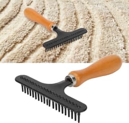 Store_7 - Handbediende Tapijthark - Roestvrijstalen Haarverzorger - Efficiënte Ontharing - Compact Formaat - Tapijt Verzorging - Geschikt voor Huis... — thumbnail 2