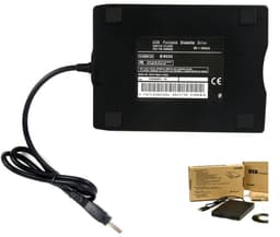 Externe Floppy Drive - USB FDD - Oude Bestanden Lezen - Plug and Play - 14.2 x 10.8 cm - Zwart — thumbnail 2