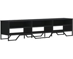 TV Meubel - Dressoir Kast - Woonkamer Opbergen - Glad Afwerking - 180x34x41cm - Zwart