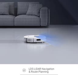 EZVIZ RE5 Plus Robotstofzuiger met Dweilfunctie – Automatisch Leegstation – 4000 Pa – LiDAR, App Bediening & Tapijtdetectie – Wit — thumbnail 2