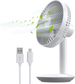 Mini Ventilator - Krachtige Waaier - Tafelventilator - Airco Verkoeling - Koelwindje — thumbnail 2