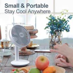 Mini Ventilator - Krachtige Waaier - Tafelventilator - Airco Verkoeling - Koelwindje — thumbnail 5