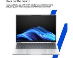 "HP EliteBook 8 G1i AI PC Intel Core Ultra 5 225U Laptop 35,6 cm (14"") WUXGA 16 GB DDR5-SDRAM 512 GB SSD Wi-Fi 7 (802.11be) Windows 11 Pro Zilver"