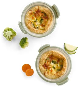 Lékué Airfryer Mini Ovenschaal ø 11 cm - Set 4-delig - Glas - Transparent — thumbnail 8