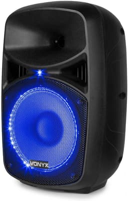 Vonyx VPS082A disco speakerset - Speakers met statieven en microfoon - Ideaal voor disco en karaoke — thumbnail 2