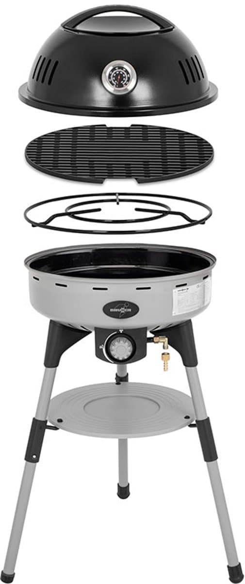 Brunner Devil BBQruiser HT Roundgrid 50 - draagbare gasbarbecue 50mbar — afbeelding 1