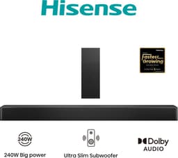 Hisense HS2100 - Soundbar met draadloze subwoofer - 2.1 kanalen - 240 W — thumbnail 1