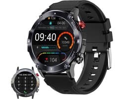 Manike C21 Smartwatch – 1,39 inch HD Display - Bluetooth Bellen - Hartslag & Bloeddrukmeting - SpO₂ - Slaaptracking - Multisport - IP68 Waterdicht - 7 Dagen Batterij - Android & iOS Compatibel - Stappenteller - Sporthorloge - Activity Tracker