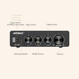 RFWR® Bluetooth 5.1 Mini Hi-Fi Stereo Versterker 100Wx2 voor Thuis Speakers — thumbnail 3