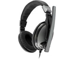 SBOX - HS-302 - hoofdtelefoon/headset - Bedraad Hoofdband Gamen - Zwart/ Grijs