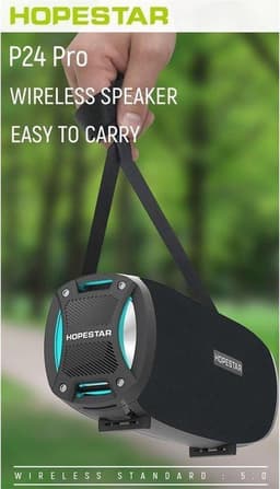 Hopestar H24 Pro Speaker - Draadloos - Met Touw - Rood — thumbnail 5