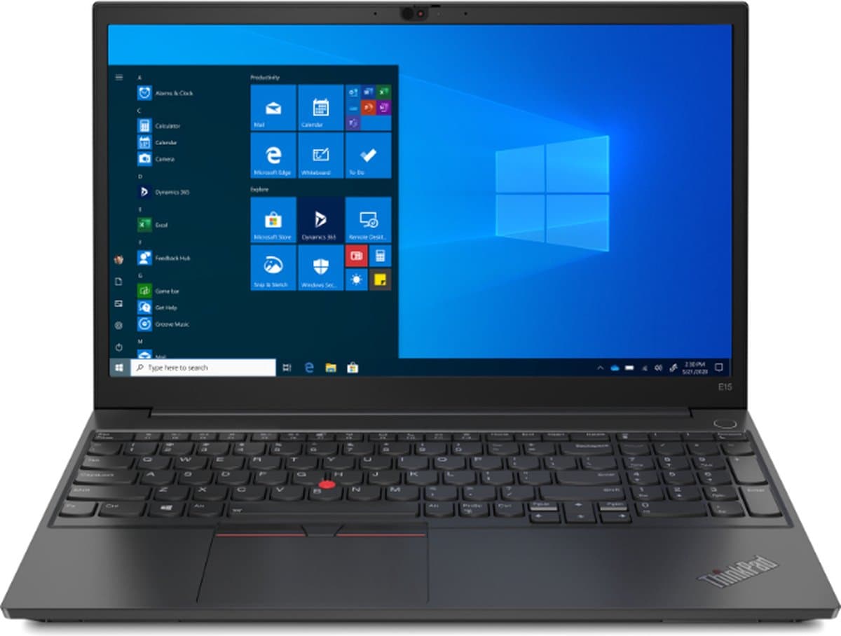 Lenovo ThinkPad E15 Gen 2 (Intel) Intel® Core™ i5 i5-1135G7 Laptop 39,6 cm (15.6") Full HD 8 GB DDR4-SDRAM 256 GB SSD Wi-Fi 5 (802.11ac) Windows 10 Pro Zwart — afbeelding 1