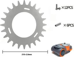 Grasmaaier Spikes - Antislip Grip - Verbeterde Tractie - Duurzame Metalen Constructie - 1 Set - Zilver — thumbnail 5