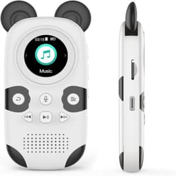 carmdering - MP3 Speler met Bluetooth - Kindvriendelijke Cartoon MP3-speler met Bluetooth 5.0, 64GB, FM-radio, Spraakopname en Ingebouwde Luidspreker – Veilig Muziekspelen voor Kinderen — thumbnail 1