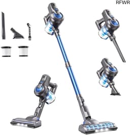 Draadloze Stofzuiger - Steelstofzuiger Accu - Snel Huis Schoonmaken - Vrijstaand Design - 30 Min Werktijd - Blauw — thumbnail 1