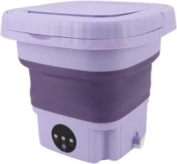 Draagbare Wasmachine - Mini Wasmachine Opvouwbaar - Kleine Wasjes Doen - Krachtige Vlekverwijdering - 11 Liter - Wit — thumbnail 5