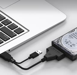 USB naar SATA Kabel - Externe Harde Schijf Adapter - Data Overzetten - USB 3.0 Snelheid - 2.5 Inch - Zwart — thumbnail 4
